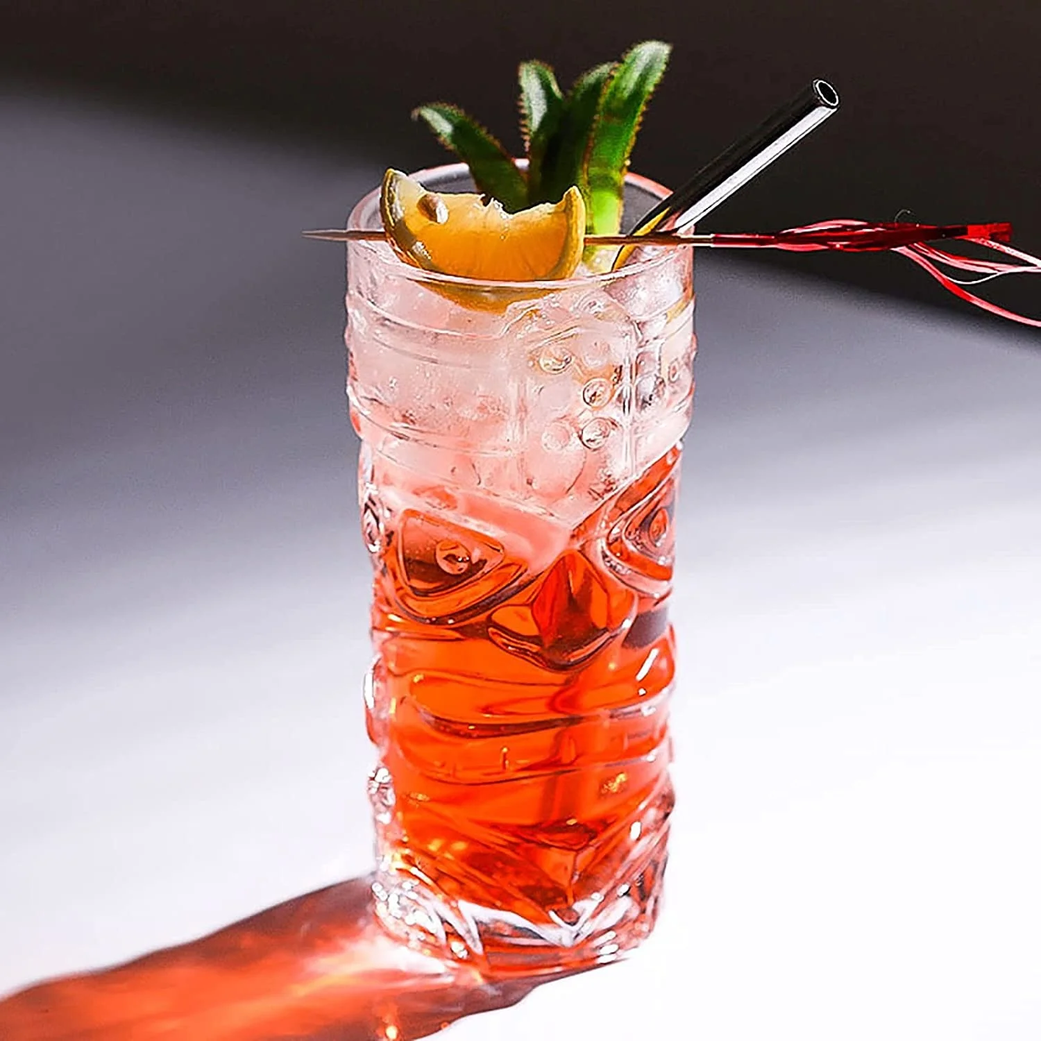 Unique Drinkware Hawaiian Party Barware Tropical Island Drinks Tiki Glasses Cup Mug Stylish Tiki Cocktail Glasses