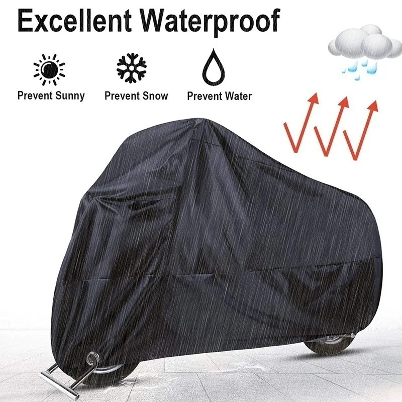 Universal Waterproof Sun UV Protection Motorbike Cover Protection Motorcycle Bicycle Oxford Cover With Lock Holes Tear-Proof
