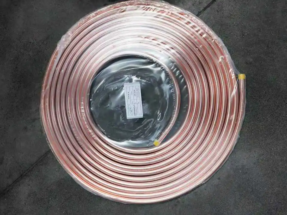 Air Conditioner Pair Coil Tube 1/4 5/8 Insulated Copper Pipe 20 meter