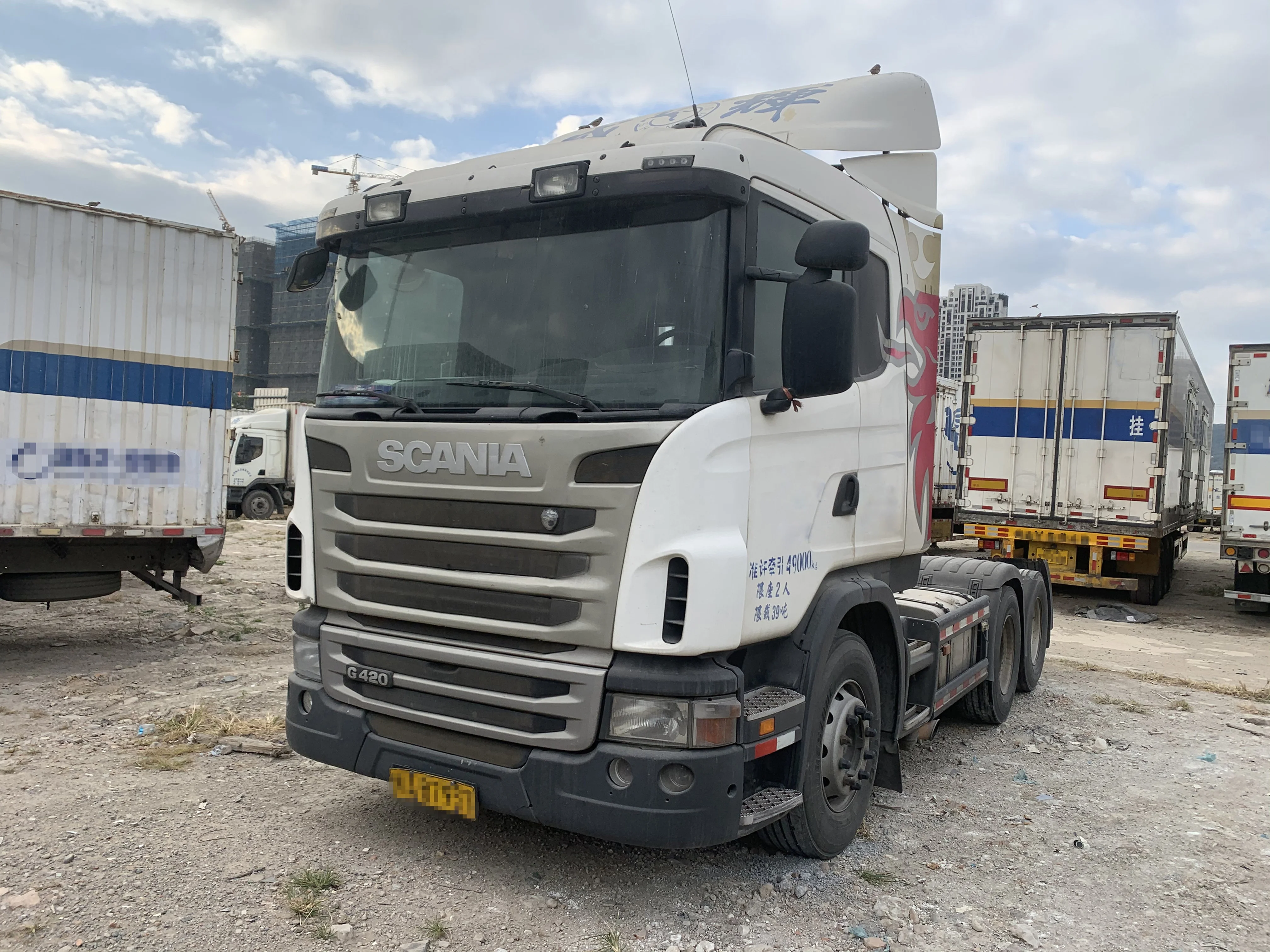  Горячая Распродажа Euro 3 б/у scania G420 тяжелые тягачи 10 грузовые шины 6x2R прицепы
