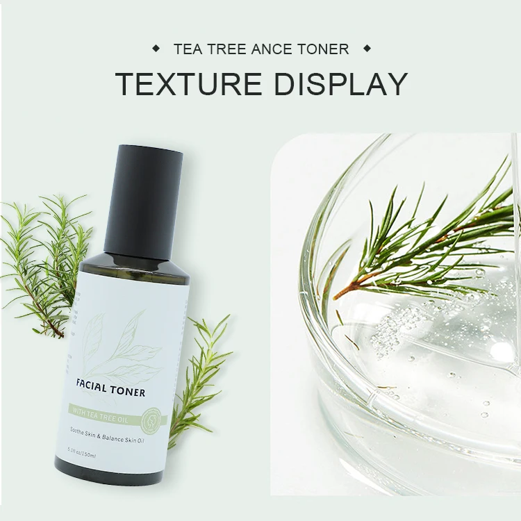 Wholesale Skin Care Anti Acne Tea Tree toner Private Label  Oil Control  Moisturizing Tea Tree Facial Toner Spray