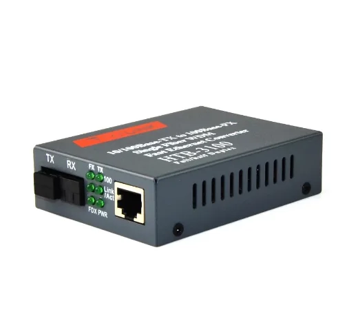 1 пара гигабитных оптоволоконных медиа-конвертеров Ethernet 1 * SFP 4 * RJ45 до 1 * SFP 1 * RJ45 10/100/1000M 1,25G SC