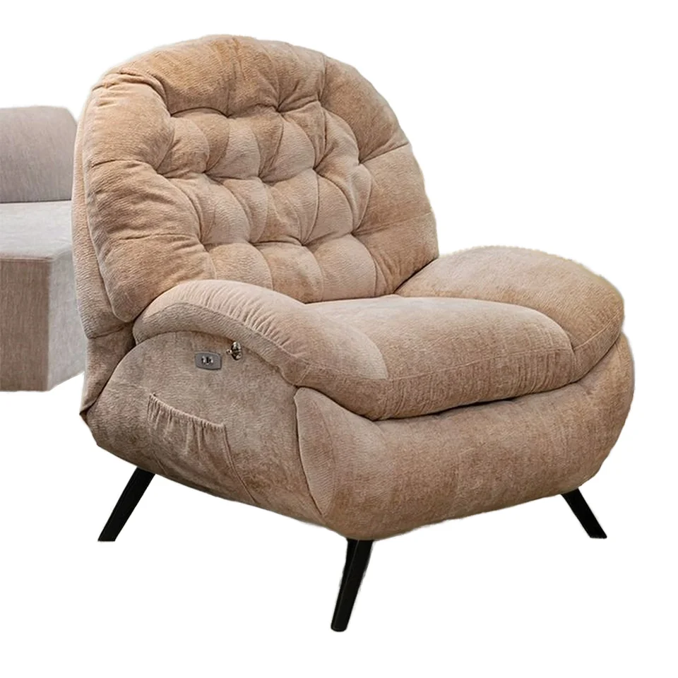 Single Storage Leather Recliner Rocker Electric Rotary Lazy Multi-Function Space Capsule Sofa Living Room Resistant Cat