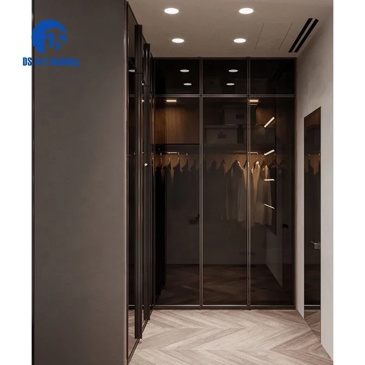 DS factory price custom bedroom cabinet modern luxury open design Clothes Wardrobe Cabinet kitchen cupboard set cabinet