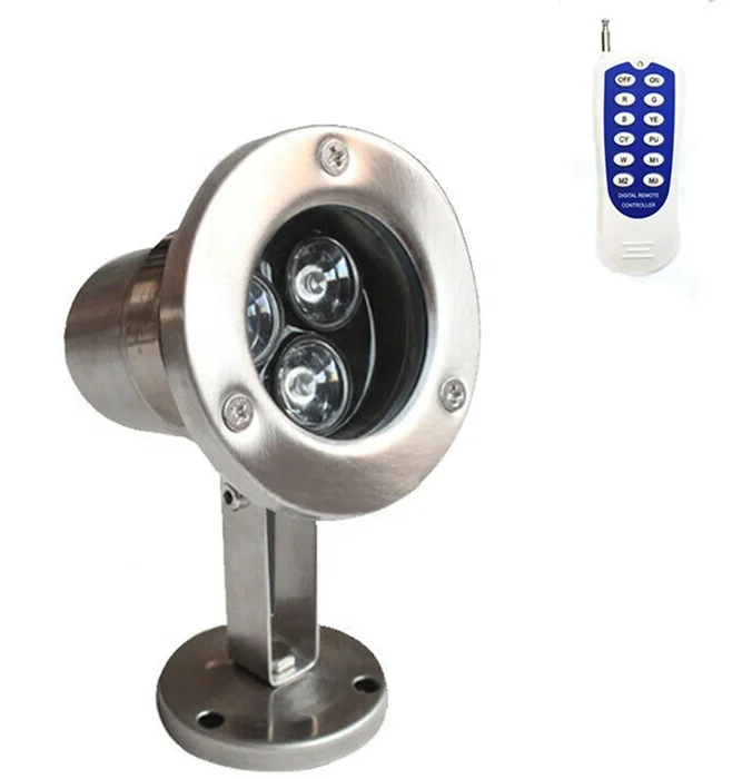 Stainless Steel Materials IP68 Waterproof LED Underwater Lights 12V 3W RGB