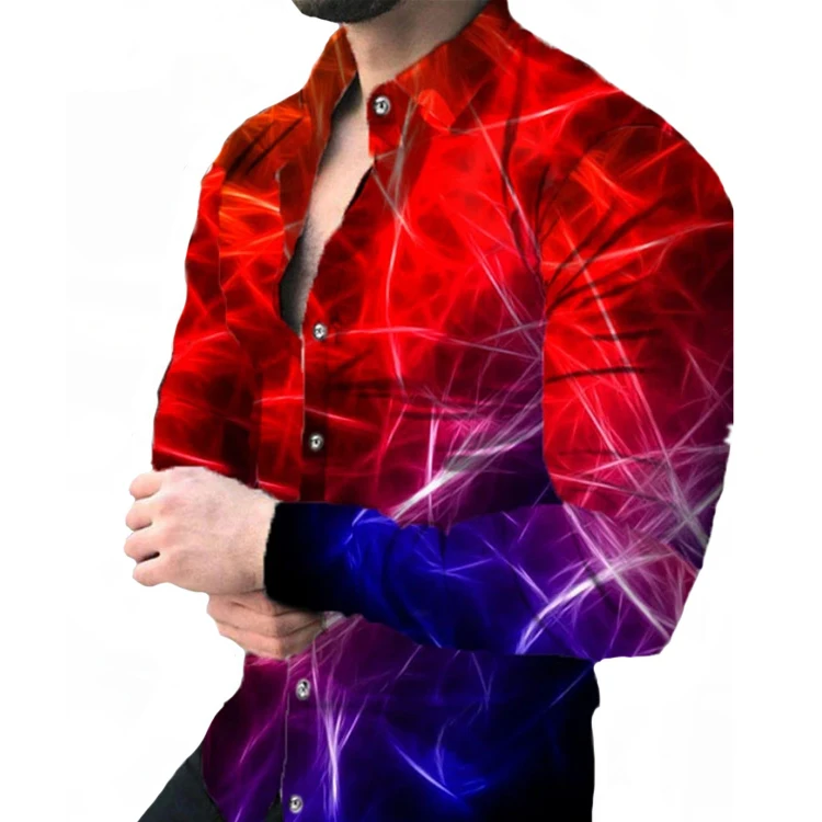 New design Casual summer clothes for men shirts turkey man flower shirt