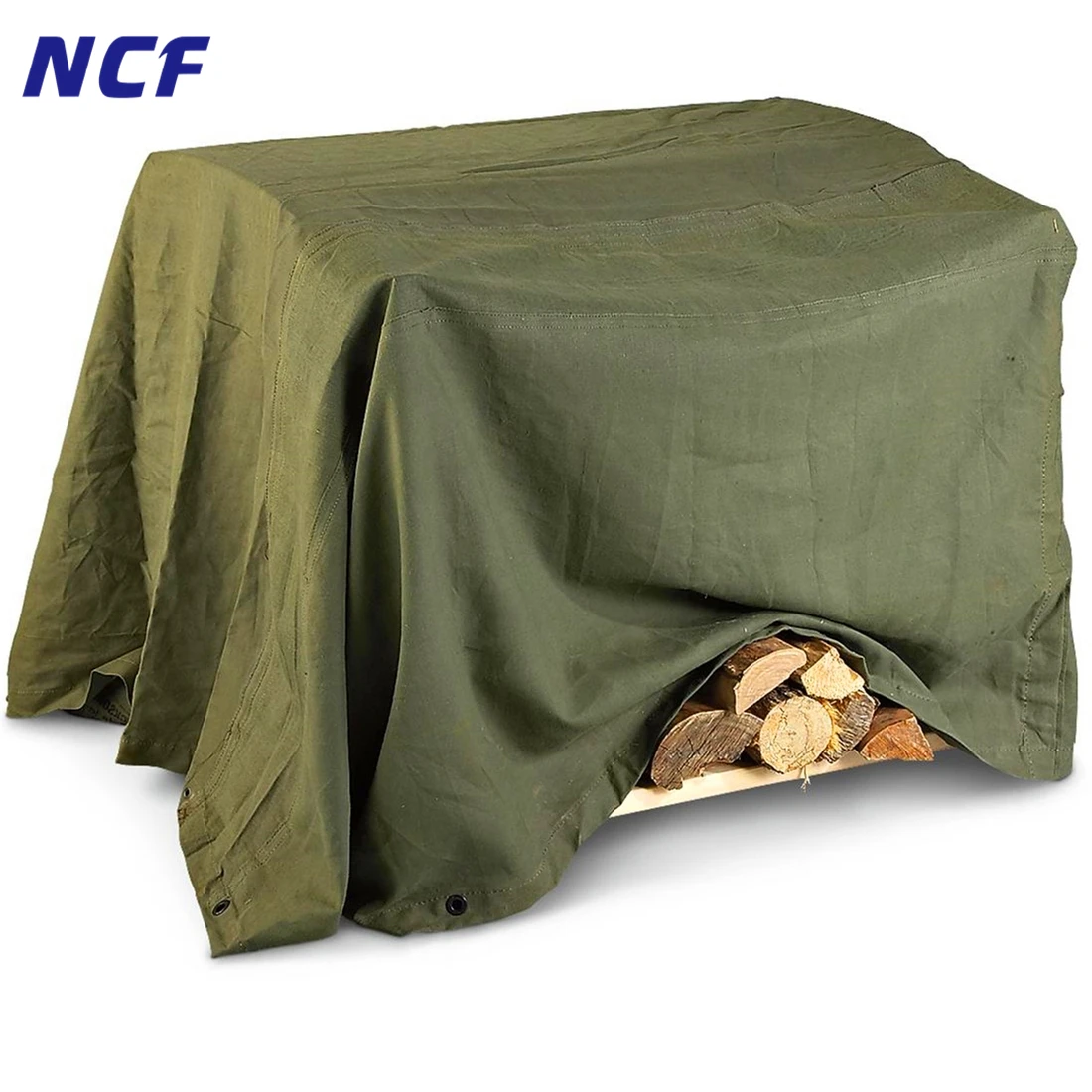 Армейский зеленый брезент с силиконовым покрытием