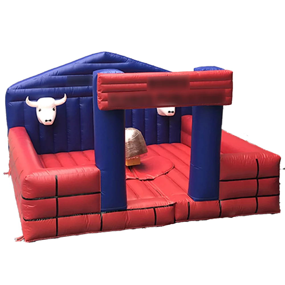 Wholesale Commercial sport game Amusement Park Equipment Attractions Inflatable Mechanical Bull Mattress For Children