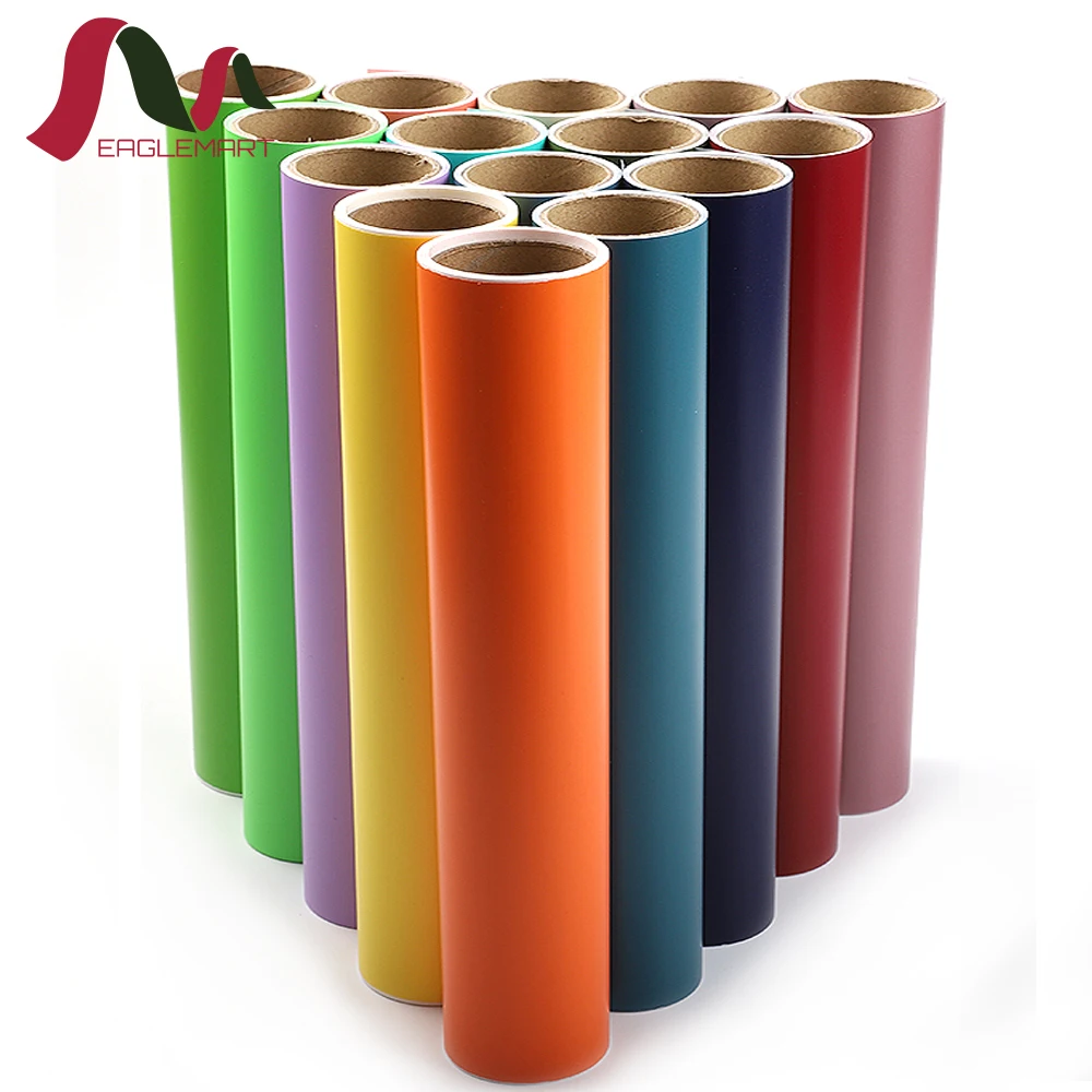 Wholesale DIY Craft PVC Waterproof Glossy Matte Permanent Self Adhesive Vinyl Film Roll For Cricut Cutting Plotter