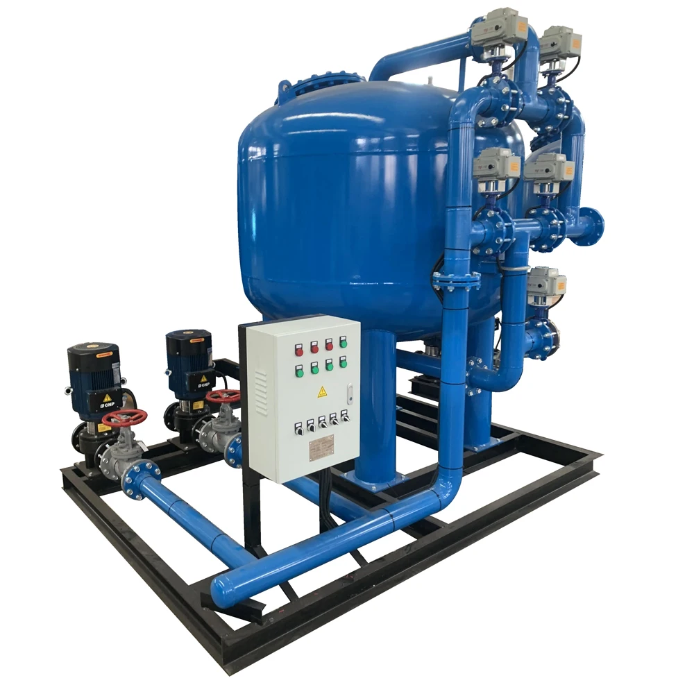 Water Treatment Sand Tank Active Carbon Water Filter Charcoal Filter With 1 Working 1 Standby Pumps