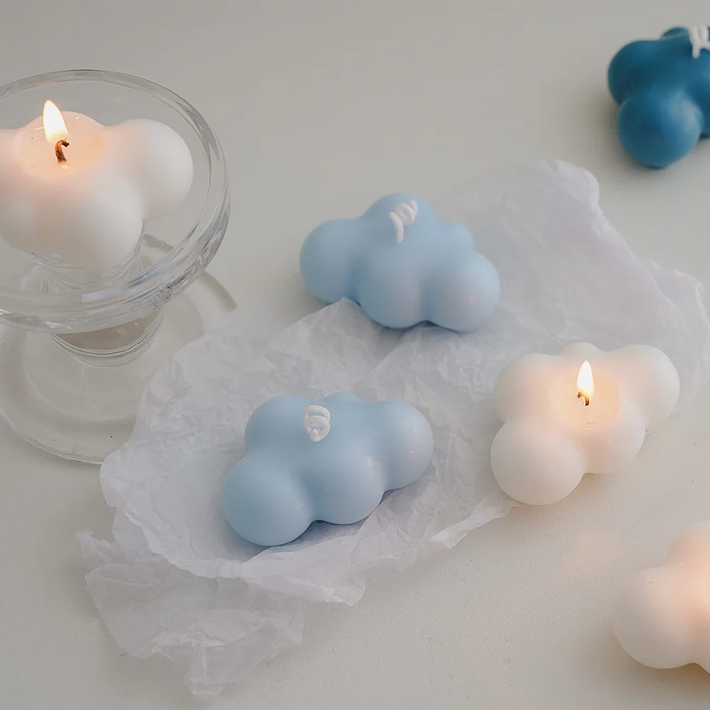 #10028S Manufacturer supply cloud aromatherapy candles ins room creative cross-border gifts cute handmade birthday candle