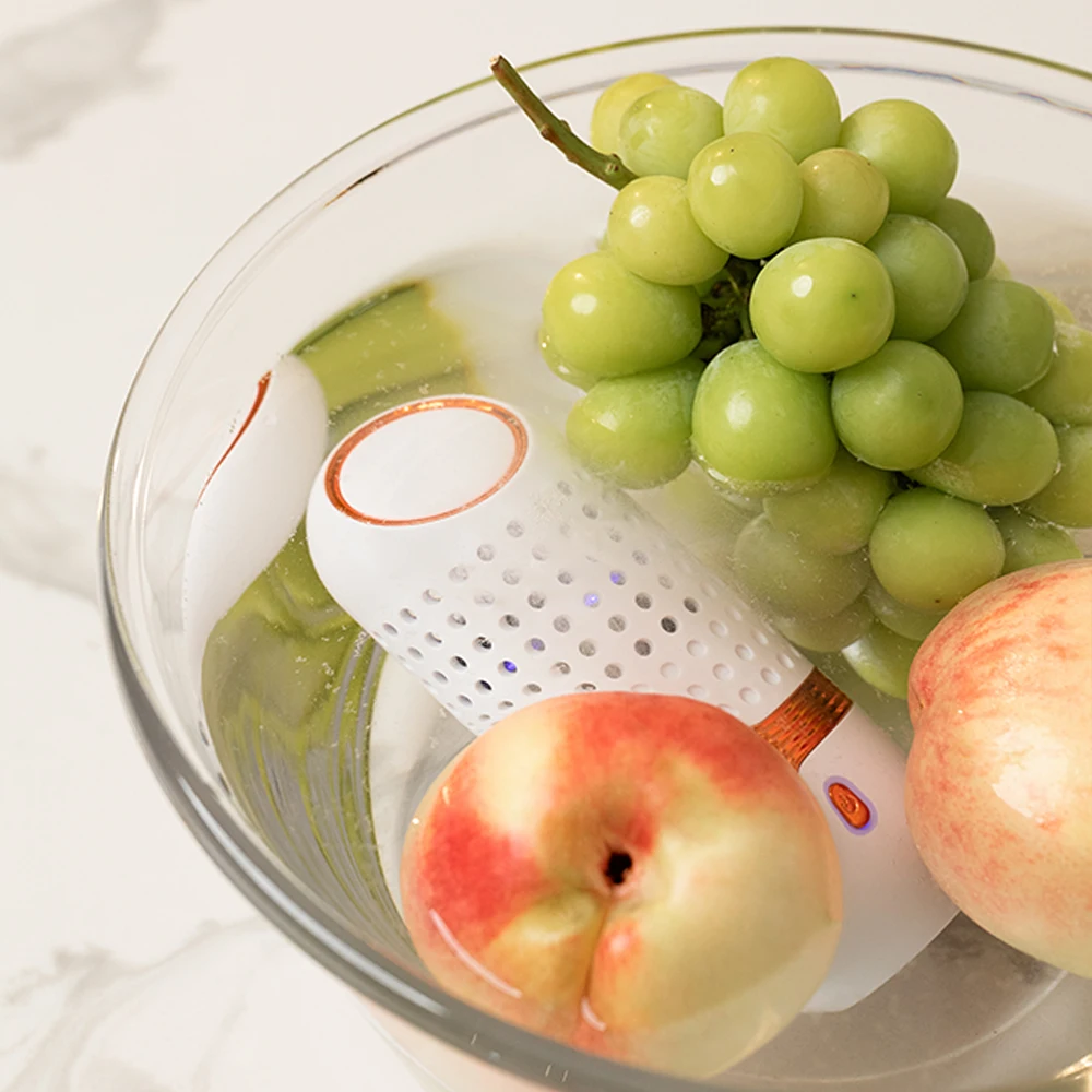 Wireless Capsule Electrolytic Water Fruit Vegetable Disinfector and Purifier Auto Food Washing Machine