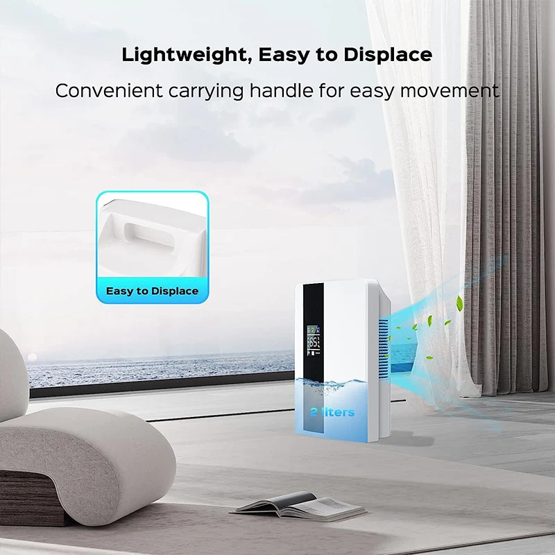 2200ml Portable Mini Dehumidifier Plastic Air Conditioner Home Quiet Basement Bathroom air dryer Dehumidifiers for home