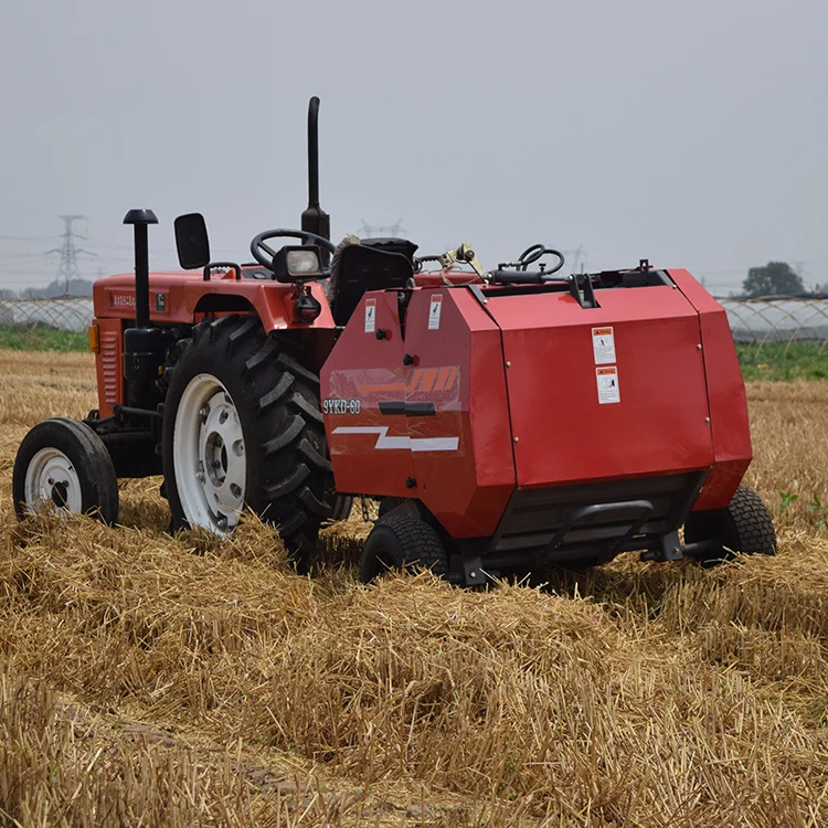
factory direct sales high-density farm used pasture straw tractor machine baler 