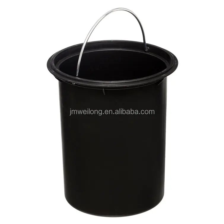 Home 3L Pedal Bin With Bamboo Lid & Pedal Metal Trash Can Garbage Bin Kitchen Toilet Washing Room