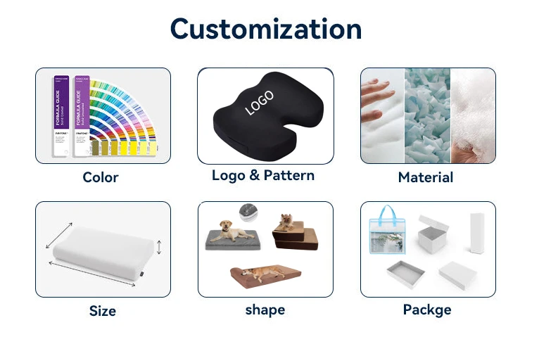 Waterproof Memory Foam Dog Bed Customized Color Orthopedic For Large Dog Luxury Pet Accessories