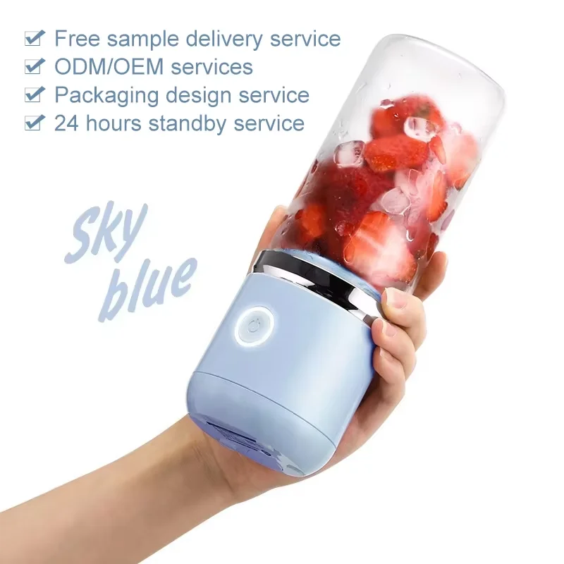 Customized Rechargeable Mini Home Milkshake Electric Small Usb Blender Machine Orange Fruit Portable Juicer Bottle