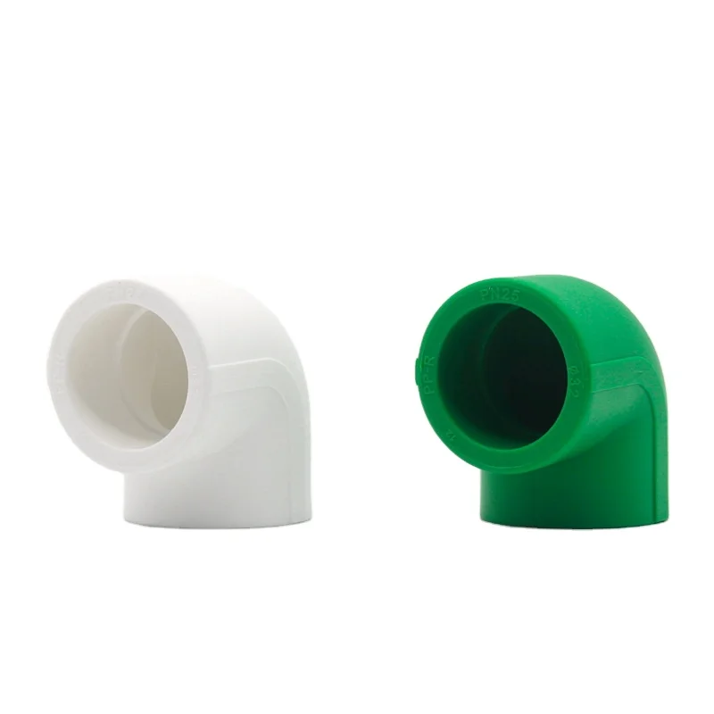 Pn 20 and Pn 25 Ppr Pipes and Fitting Conversion Elbows and Assemblies for Hot Water