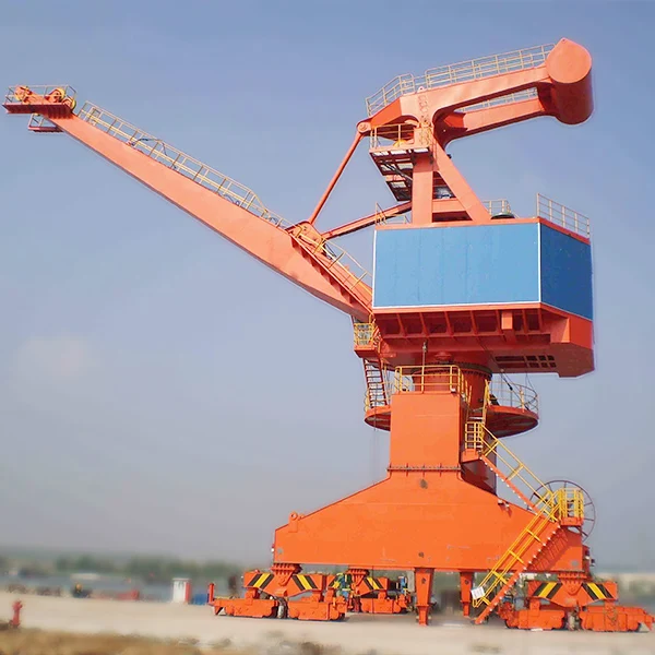 10t mobile harbour crane container hydraulic pedestal portal cranes
