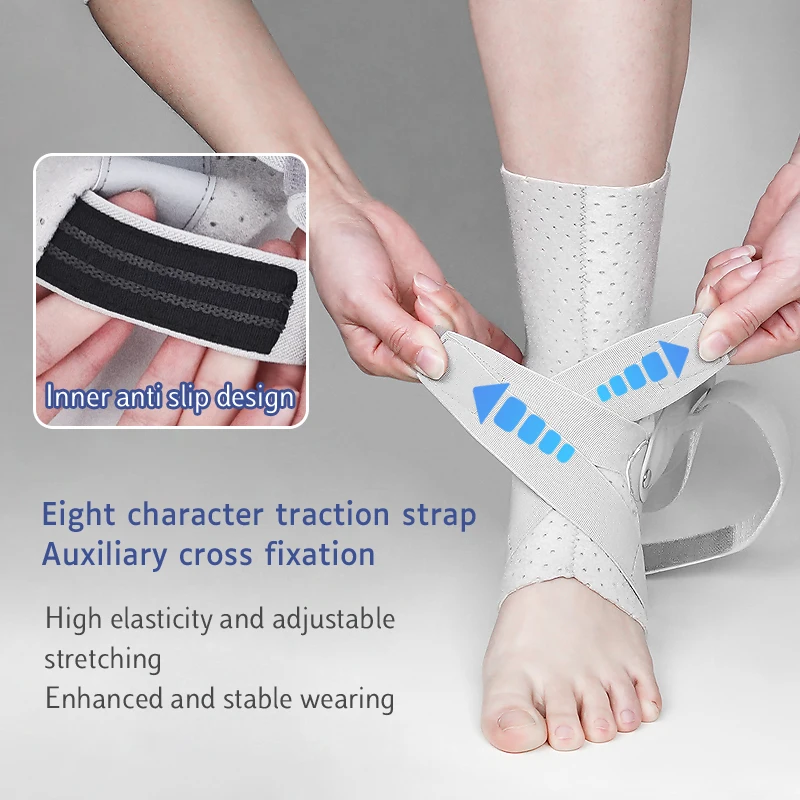 Aolikes C-7122 ankle foot orthosis Adjustable Elastic Ankle Support Brace Compression Bandage Ankle  Swelling Foot Protective