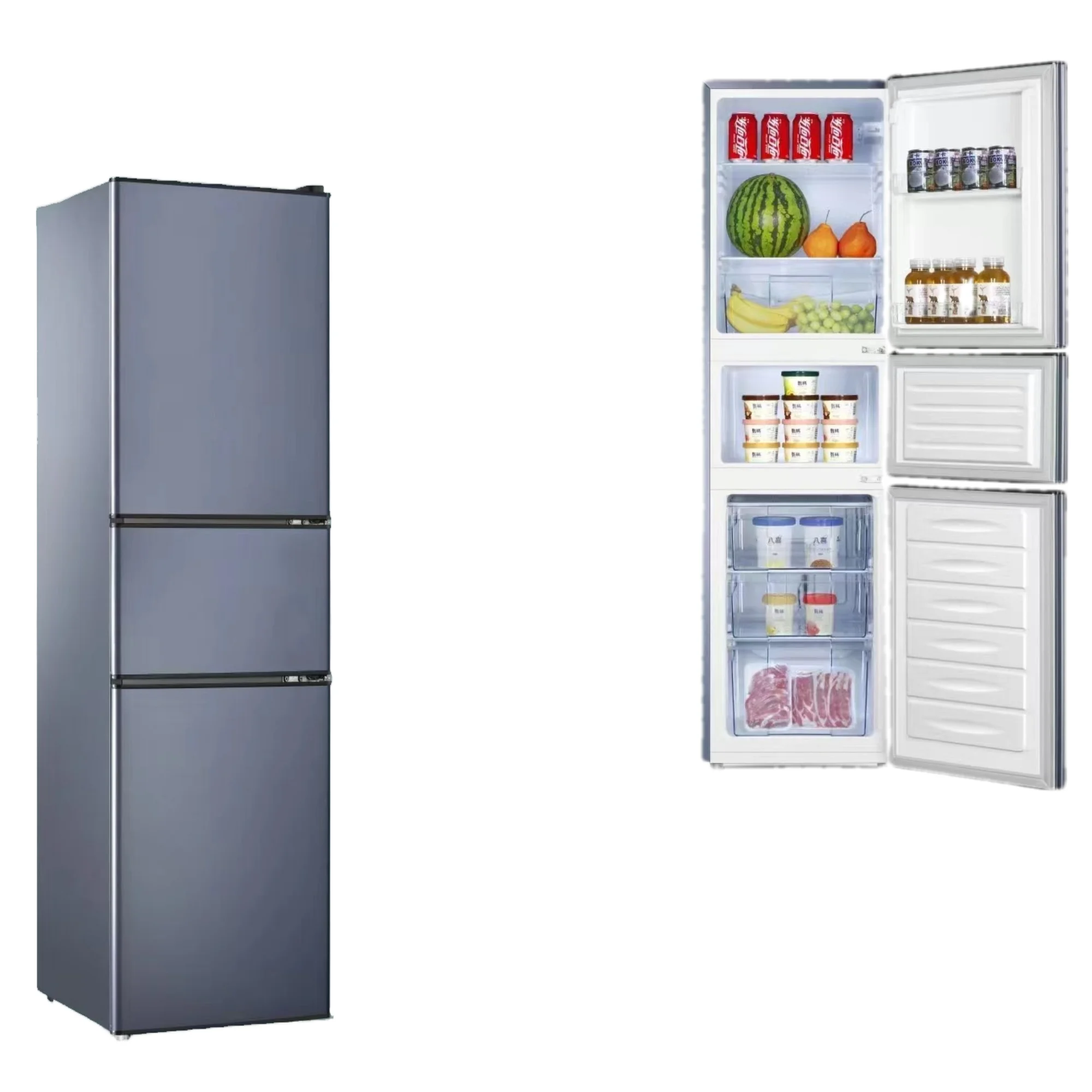 BCD-238 household three-door refrigerator rental dormitory refrigerator freezer
