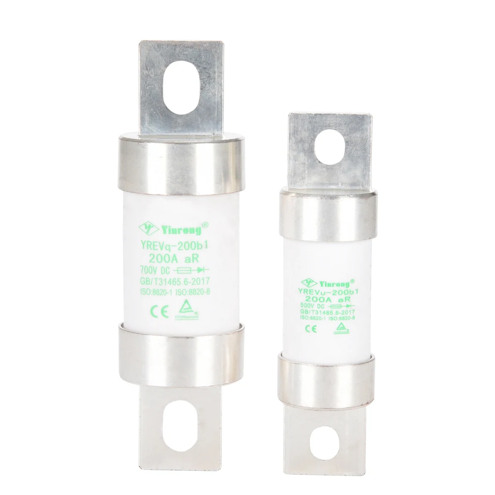 Yinrong 750V DC auto fuse 125A 150A 200A fast auto fuse good quality bolt on EV fuse