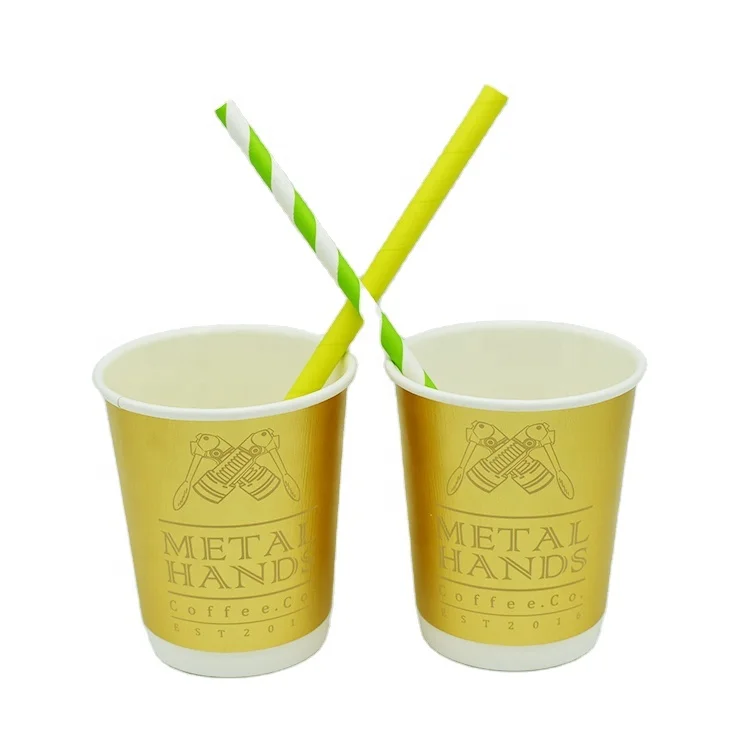 
Disposable Double Wall Milkshake Paper Cup 