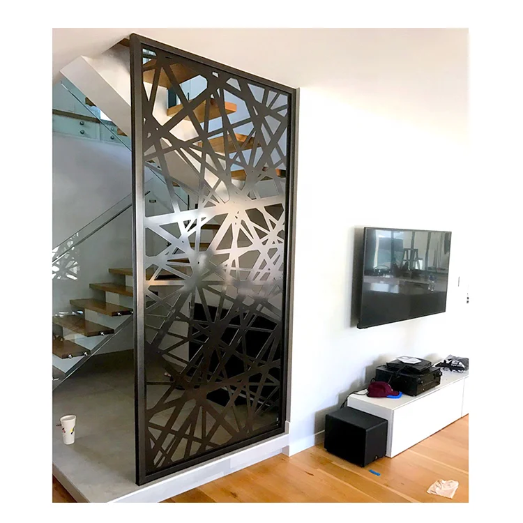 
Laser Cut Aluminum Home Decorative Room Dividers Stainless Steel Decorative Grille Panel Powder Coating Outdoor Metal Screen 