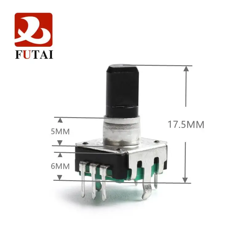 Автомобильный аудиокодер EC12 с переключателем 24 позиционирования импульсная полукруглая ось L = 17 5 мм цифровой