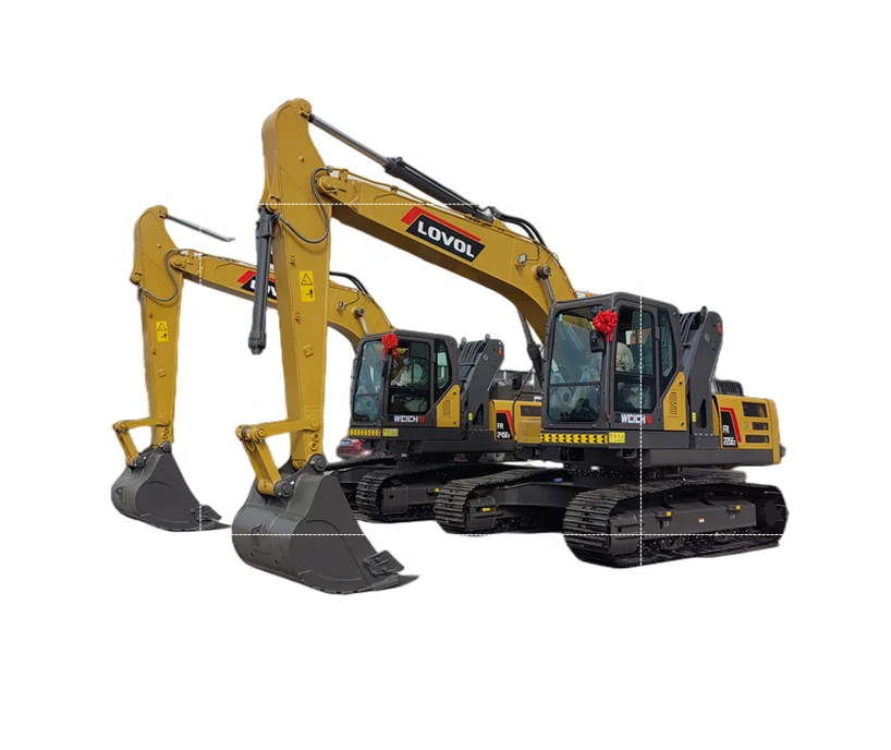 New Product And New Designed Excavator With Lift Cab For Railway Coal Unloading