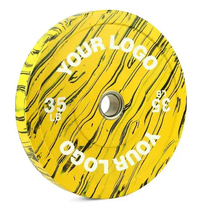 New Arrival Camo Standard  Weight Lifting 45lb 10kg 20kg Powerlifting Calibrated Bumper Weight Plates For Gym