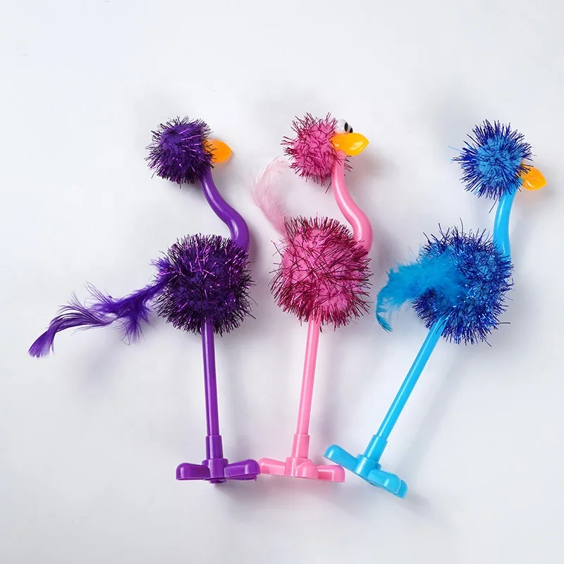 Hot Selling Ostrich Toy Pen Plastic Stationery Office Learning Chinese Oil Pen Small Gift Pen