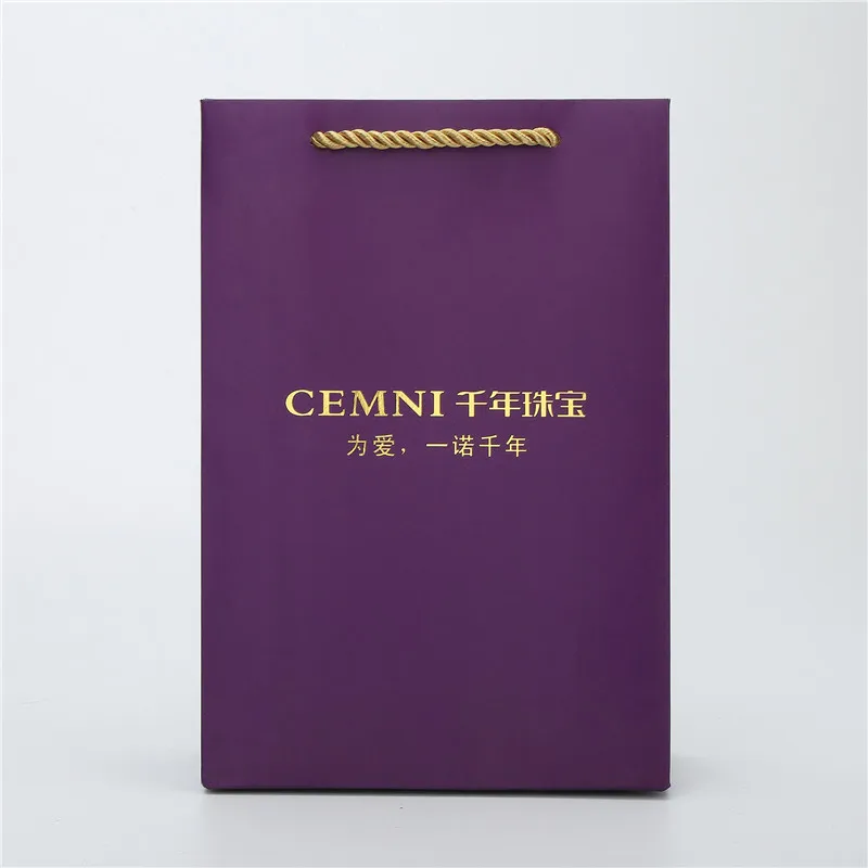 Bio-degradable Custom Wholesale Kraft Paper Bag With Your Own logo for Jewelry Shopping