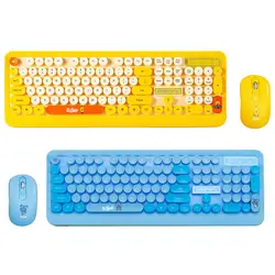 SUNDI OEM Lovely custom Professional Ergonomic Keyboard mouse combos 2.4G wireless 104 Keyboard and mouse for office