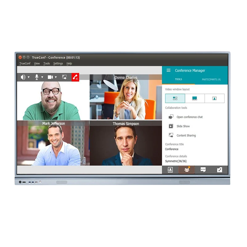 UHD 4K LED smart touch 75 inch interactive board for classroom