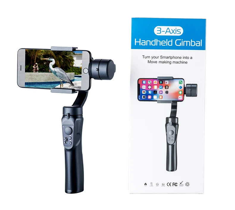  New Arrival 3-Axis Gimbal Stabilizer Smartphone Handheld Selfie Holder Action Camera Video 3