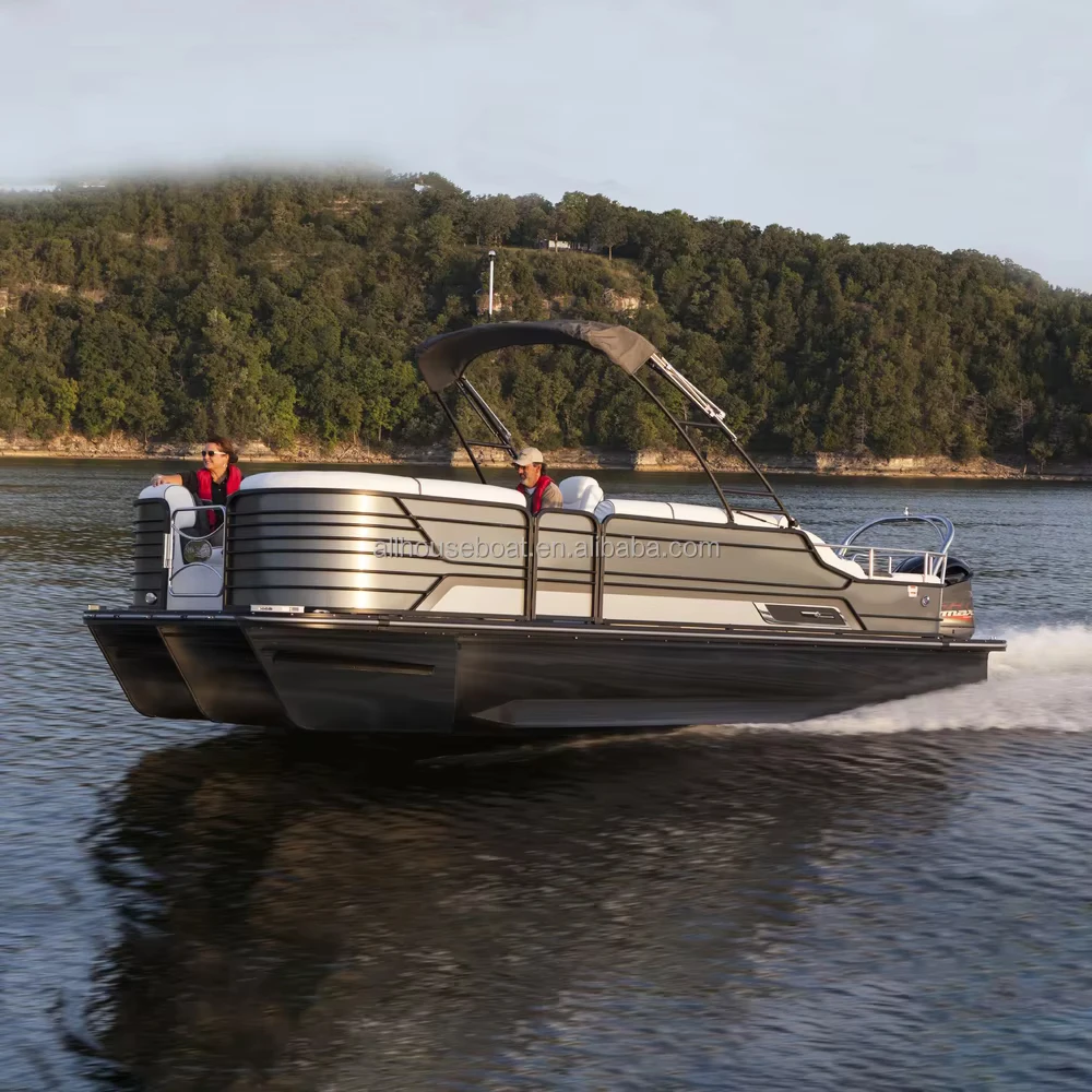 Allhouse housboat яхта 23 фута морской класс алюминиевая скорость Tritoon лодка понтон для соленой воды