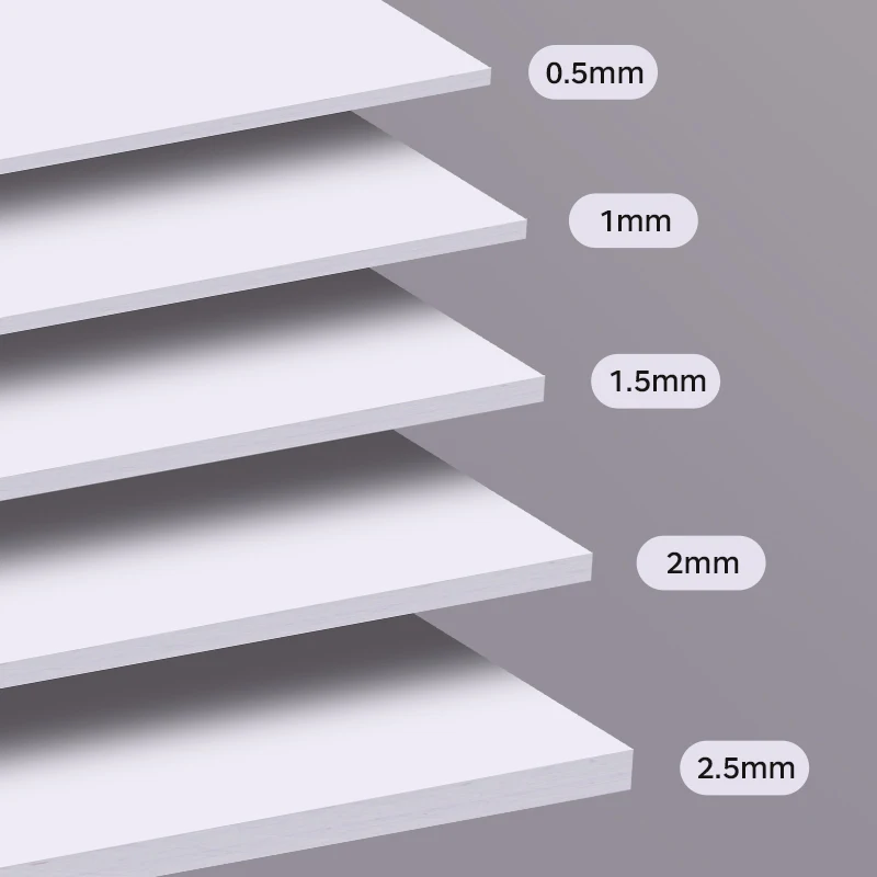 Cheap 1.5mm White Black Cardboard Sheets Paper Board Quality Thick 2.5mm Colorful Paper Sheets New 1mm Grey Cardboard Paper