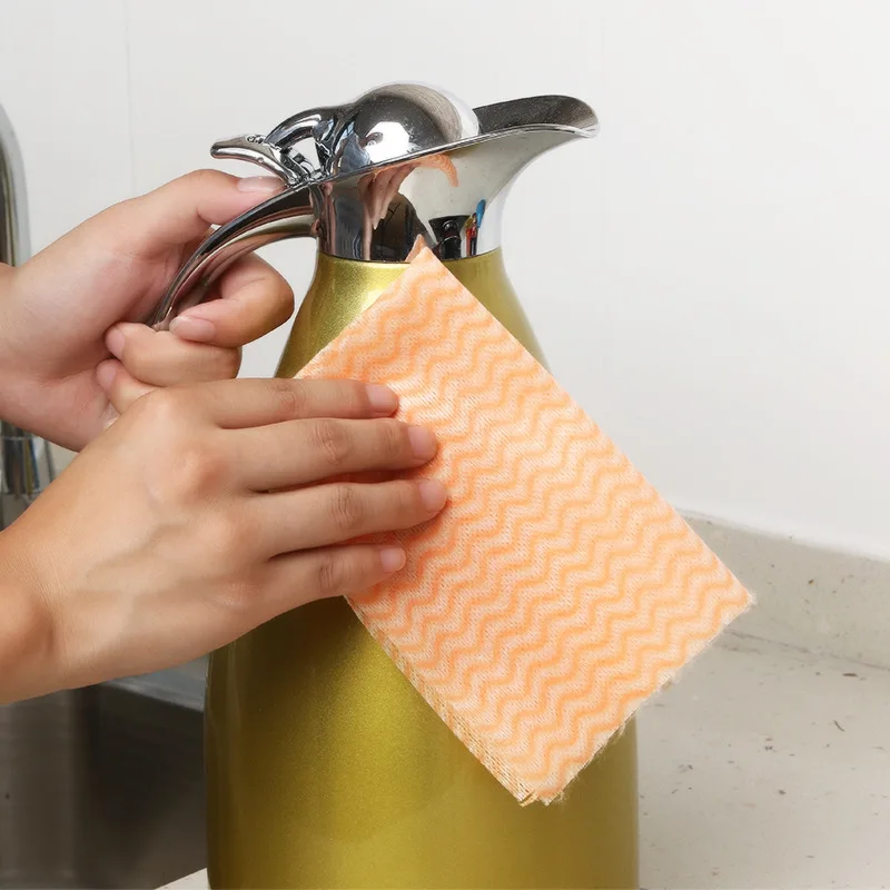 spunlace nonwoven fabric rolls microfiber glasses  floor household cleaning cloths kitchen towel