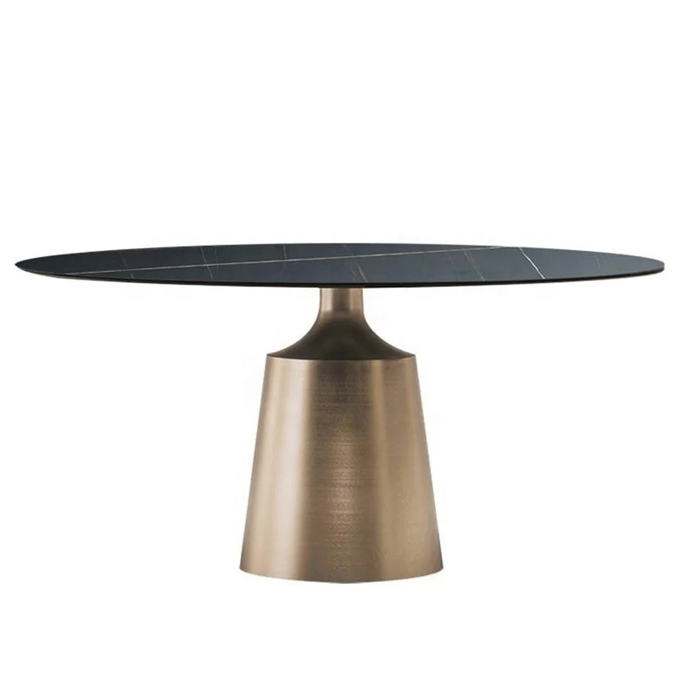 Italian latest sintered stone 150 cm luxury ceramic table designer dining room table modern marble dining table for 8 seater