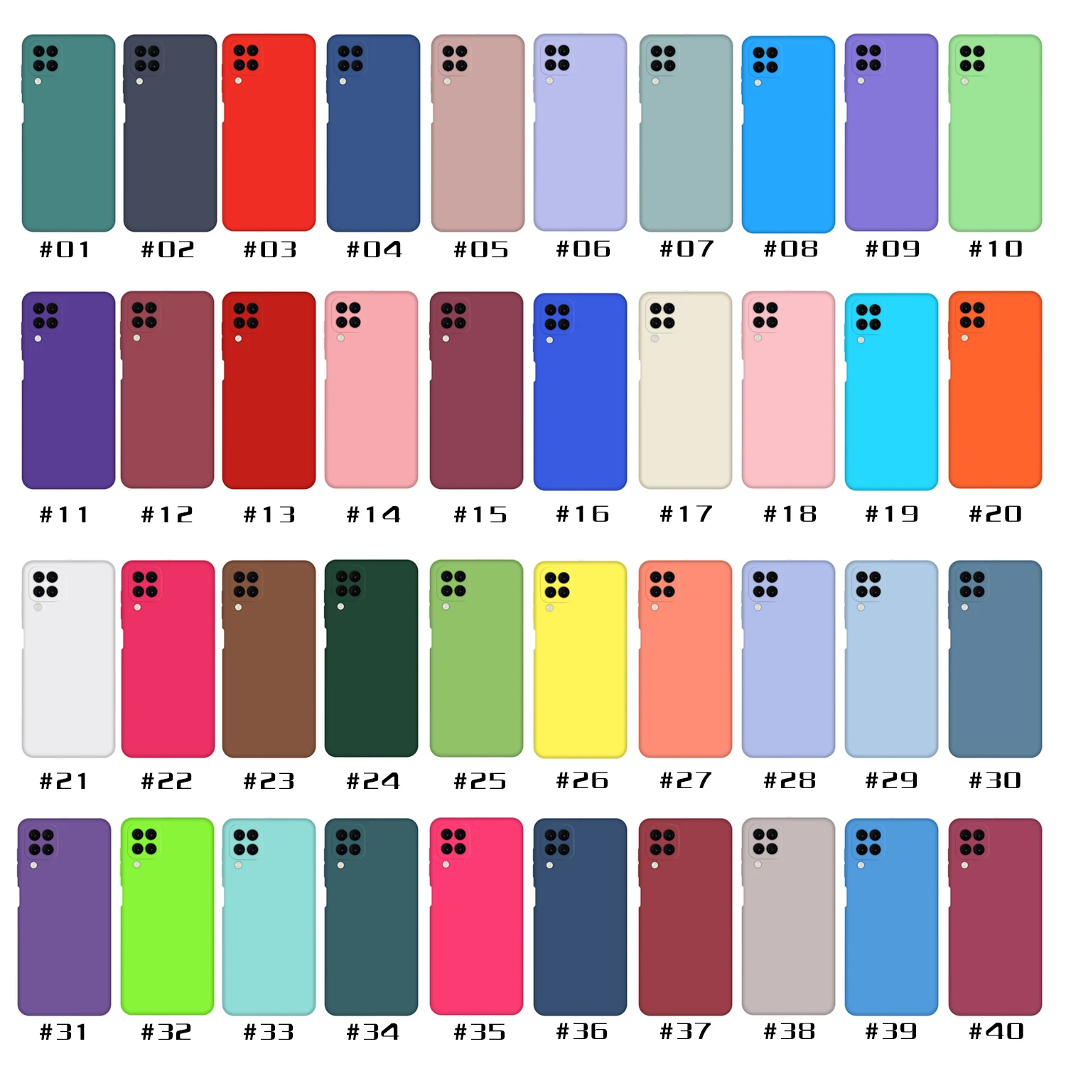 For Samsung A12  A22 phone case lined with fleece 2.0MM TPU original case for Samsung