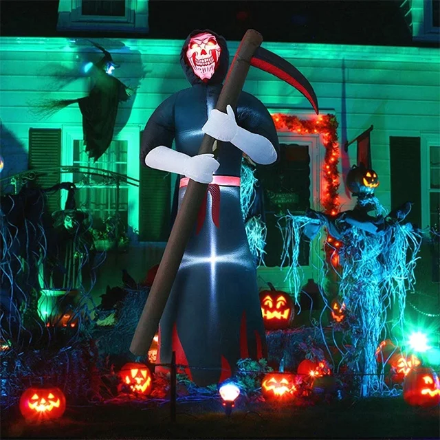 Giant halloween holiday outdoor decorations inflatable air blown halloween pumpkin inflatable tree