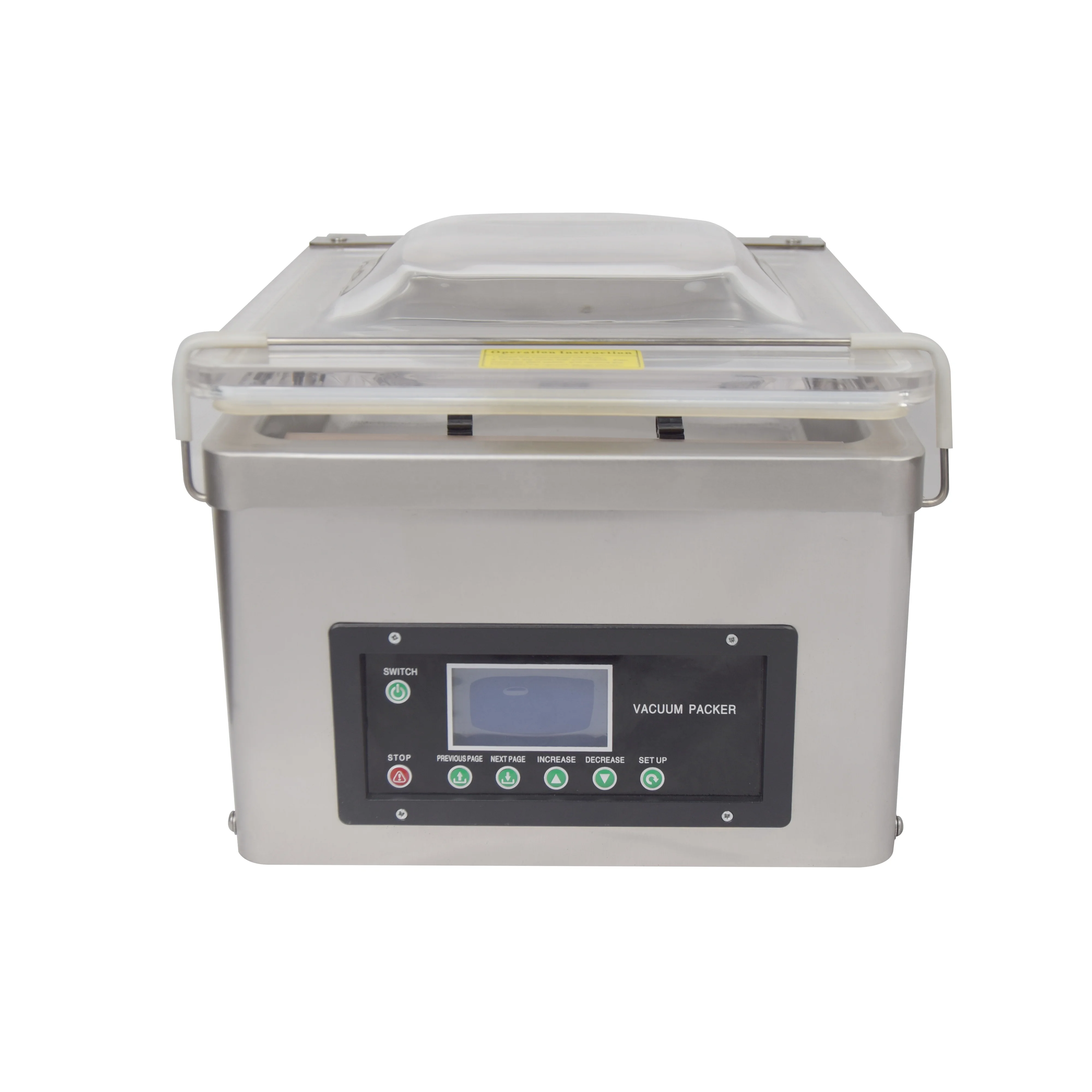 DUOQI DQVC-260E Advanced digital panel single chamber with stainless steel 304 forming  industrial pump vacuum packing machine