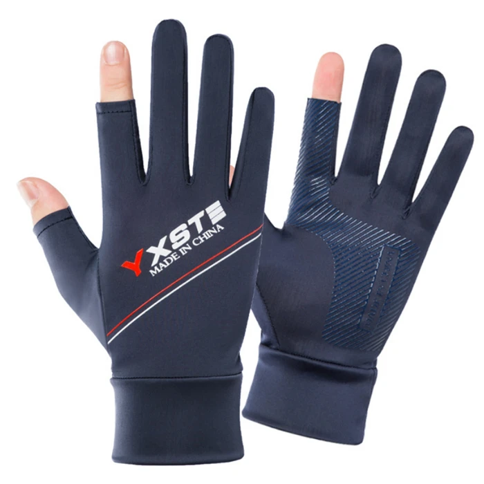 Waterproof Custom Touch Screen Sport Gym Running Anti-Slip Black Fishing Gloves Winter