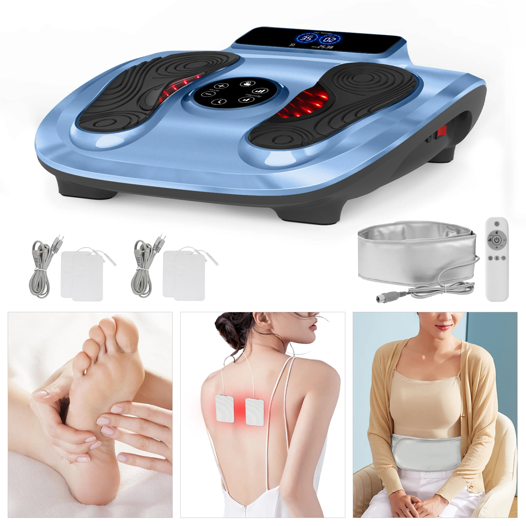 Ems Foot Massager  Heating Infrared Waist Belt Foot Massager With CE Certificate