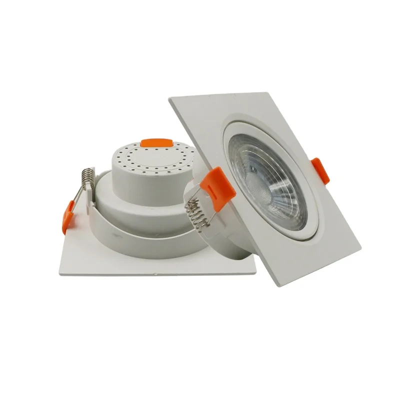 High Quality ABS Body Adjustable CE ROHS Compliant Dimmable SMD2835 LED Downlight for Modern Office Embedding