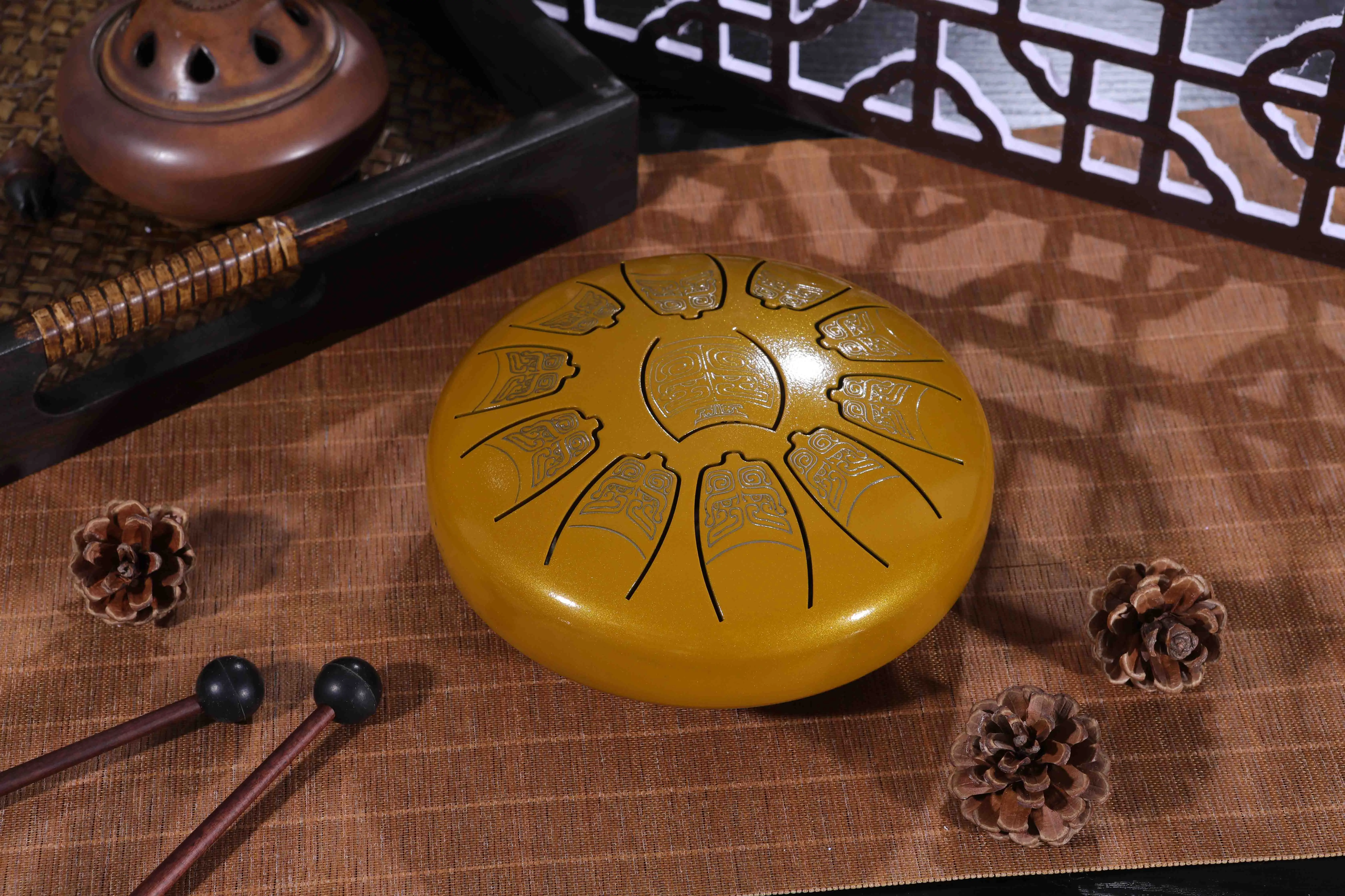 Suxinru предлагаем 6 дюймов 11 тонов Handpan по индивидуальному заказу звуковой сигнализации барабана и стали язык