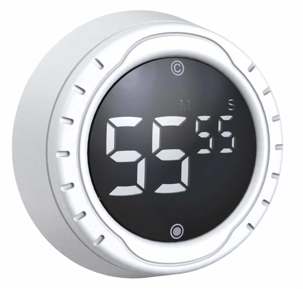 Digital LED Kitchen Timer Magnet Attaching Rotary Timer Count Up Countdown Kitchen Accessories