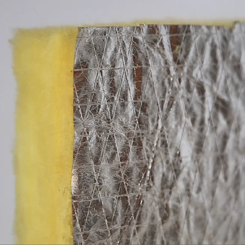 aluminum foil 50mm thickness glasswool insulation acoustic fiberglass insulation glass wool rolls
