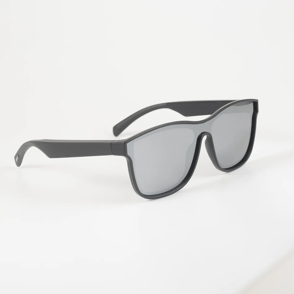 silver lenses sunshade fishing intelligent WhatsApp Wechat polarized lunette de soleil avec naushnik bluetooth sunglasses smart